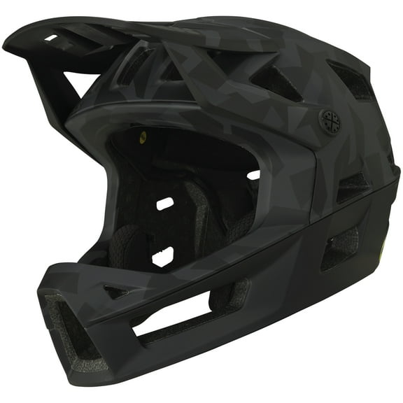 iXS Trigger FF MIPS Enduro Mountain Bike Full Face Helmet Black Camo SM(54-58cm)