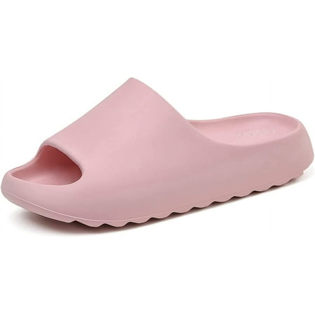 

Unisex Pillow Slippers Slides for Women and Men EVA Comfort Super Soft Quick Drying Rubber Shower Cloud Slides Lightweight Spa Massage Summer Sandals for Adult Couples Indoor and Outdoor