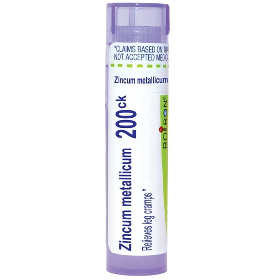 Boiron Zincum Metallicum 200CK, Homeopathic Medicine for Pain Relief, 80 Pellets