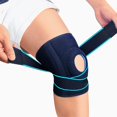 thumbnail image 1 of Adjustable Non Slip Open-Patella Compression Wrap Knee Support With Patella Gel Pads, For Man And Woman Sports Workout Gym Running Basketball, 1 of 7