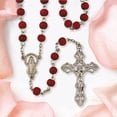 thumbnail image 4 of Rose Scented Carved Rose Petal Rosary, 18 Inch, 4 of 4