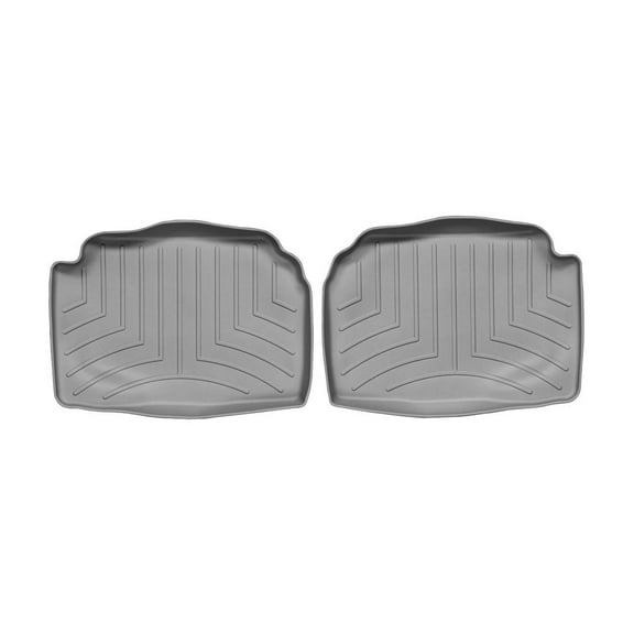 WeatherTech Custom Fit FloorLiners compatible with Subaru Forester, Impreza, Impreza WRX STi, Impreza WRX - 2nd Row (2-Piece Liner), Grey