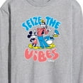 thumbnail image 3 of Disney - Mickey, Goofy, Donald Seize Vibes - Men's Long Sleeve Graphic T-Shirt, 3 of 5