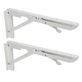 WonderfulMart Folding Shelf Brackets 70kg Load Bearing Collapsible