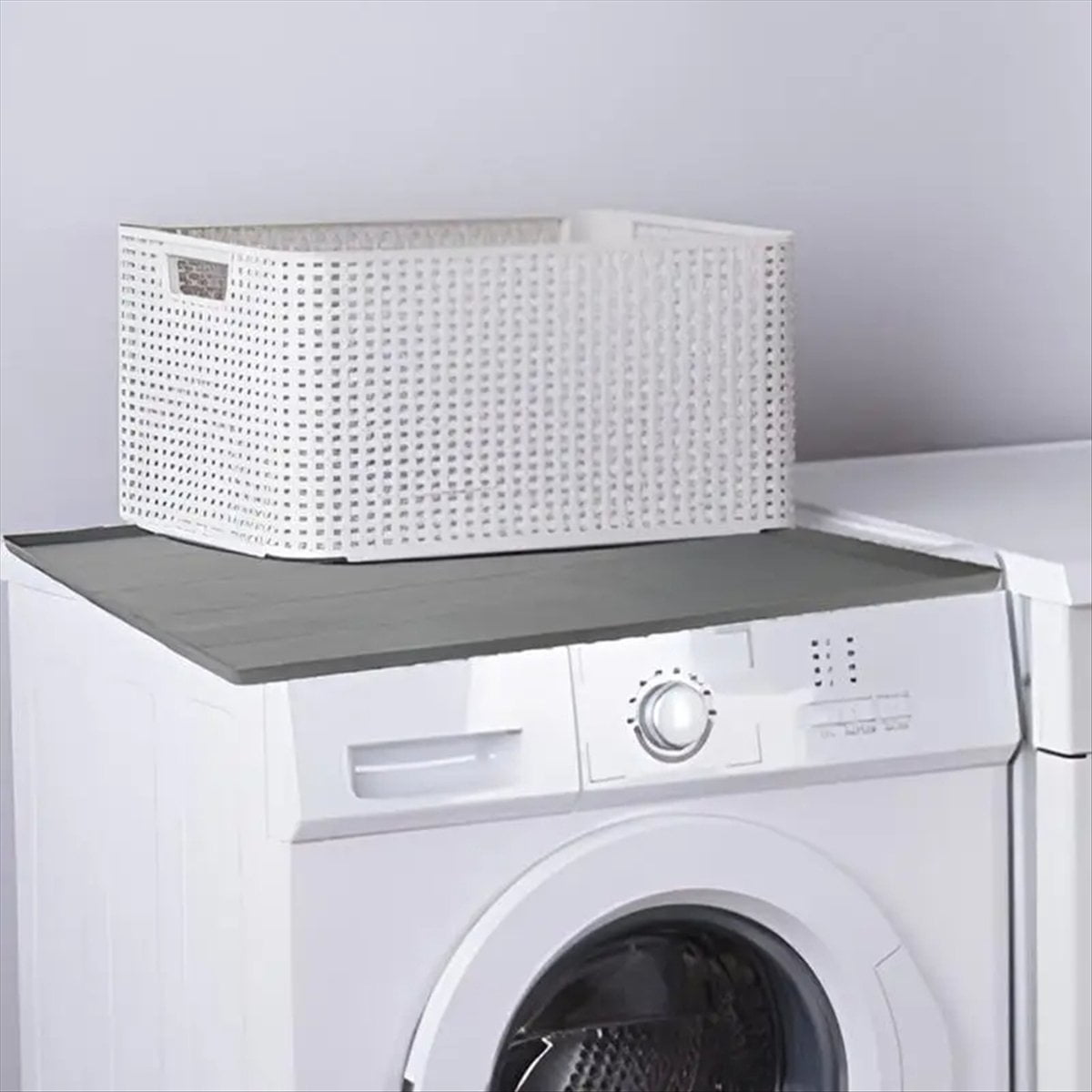 Dryer Mat for Top of Dryer Silicone Washer Dryer Cover Top Washing Machine Cover Dust-Proof Waterproof Protector Mat B