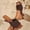 Brown, variant on Women Breathable Hollow Knit Wide Strap Square Toe Special Wave Wedge Heel Slip On Summer Slide Mules Purple 6.5