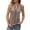 Khaki, variant on Women's Summer Fashion and Comfort Elegant Pleated V Neck Vest Top Fashion Womens Top Pack 80s Tops for Women All Lace Tops for Women Undershirt Women Alien Top Women Too Athletic Spandex