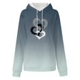 thumbnail image 4 of FAIWAD Hoodies for Women Drawstring Pullover with Pocket Gradient Print Casual Hooded Sweatshirt, 4 of 4