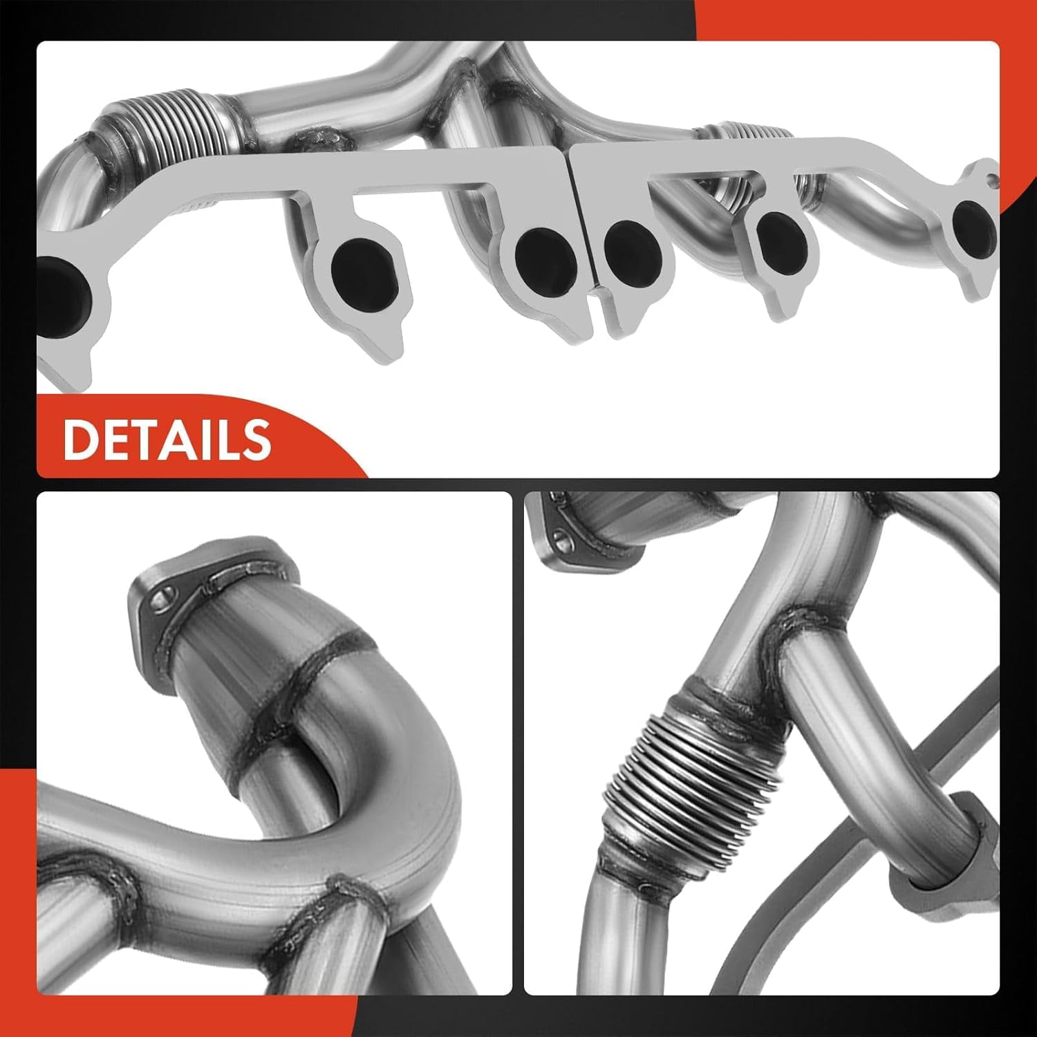 A-Premium [L6 4.0L] Engine Exhaust Manifold Kit W/Gaskets Compatible with Jeep Grand Cherokee 1993-1998, Wrangler 1991-1995 1997-1999, Cherokee 1991-1999, Comanche, TJ, Replaces 33007072, 4883385