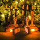 thumbnail image 2 of Candelabros con forma de calavera, velas de Halloween, luces LED sin llama, decoraciones con velas, 2 of 3