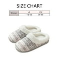thumbnail image 4 of Zapatillas de casa de espuma viscoelástica para mujer, suéter de punto bordado, zapatos de casa con cuello de punto a mano acanalado, 4 of 6