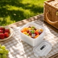 thumbnail image 5 of 850ml Refrigerator Drainable Fresh Keeping Container Freezer Safe Vegetable Fruit Storage Box with Double Layer Design Food Grade Plastic Kitchen Crisper, 5 of 7