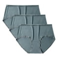thumbnail image 2 of Ashirexll Womens Cotton Underwear, Ladies Underwear Panties, 3 Pack Solid Color Breathable Mid Waist Comfortable Underwear, 2 of 3