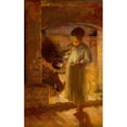 thumbnail image 3 of Adam Emory Albright 16x24 Black Modern Framed Museum Art Print Titled - Fireside Candlelight (1903), 3 of 5