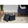 thumbnail image 5 of HOMETRENDS 15 inch Storage Cube Black, 5 of 5