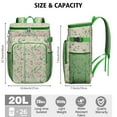 thumbnail image 2 of Wildflower and Butterfly Illustration Insulated Cooler Bag - 20L Soft Cooler with Multiple Pockets, Durable & Portable, 2 of 4