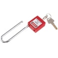 thumbnail image 4 of Candado de bloqueo de seguridad shamjiam con grillete duradero 125 mm rojo, 4 of 8