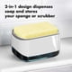 thumbnail image 2 of Kearding Dispensador de jabón con soporte de esponja Organizador de líquidos Contenedor de plástico ABS Lavavajillas Fregadero de cocina Encimera Caja Cocina y Comedor Kearding HA073021-00, 2 of 6