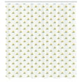 thumbnail image 3 of Sailboat Shower Curtain, Modern Design Simplistic Style Sailing Boat with Egg Yolk Canvas Sails, Fabric Bathroom Set with Hooks, 69W X 84L Inches Extra Long, Seafoam and Yellow, by Ambesonne, 3 of 3