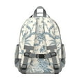 thumbnail image 2 of Small Floral Design Breathable Travel Backpack with Side Pockets, 2 of 5
