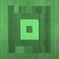thumbnail image 1 of Ahgly Company Indoor Square Abstract Emerald Green Contemporary Area Rugs, 5' Square, 1 of 4