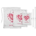 thumbnail image 3 of Darling Souvenir White Heart Wedding Favor Custom Party Supplies Favor Bags Gift Pouches 15 Pieces, 3 of 5
