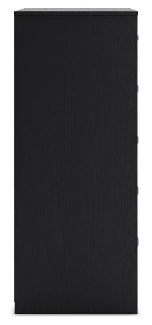 Signature Design by Ashley Casual Finch Chest of Drawers, Black