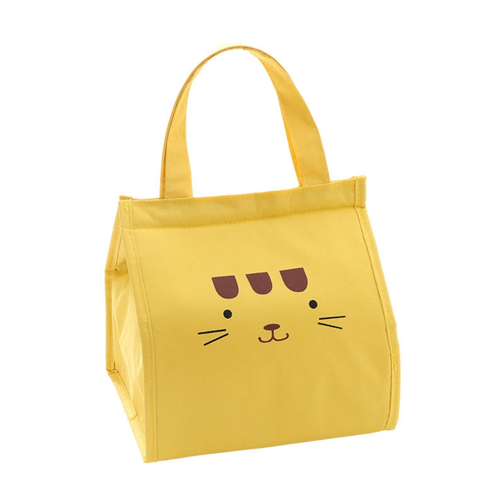 cute yellow lunch bag