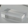 thumbnail image 4 of CiaoHER 2in Thickness Solid Acrylic Cube Display Block Clear Polished Pedestal Stand Riser Solid Base 2" x 4" x 8", 1 Pack, 4 of 6