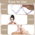 thumbnail image 4 of Duslogis 3 Pcs Makeup Protector Hood Protects Hair and Make up Nylon Chiffon Light Airy Makeup Hood Zipper Closure Face Cover Washable Hair Net Face Mask Cover for Women Beauty Weddings(White), 4 of 7