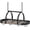 Greige and Black, variant on Hanging Pot Rack, Pot Hanger for Kitchen, Ceiling Mounted Pot Holder, Cookware Organizer with 12 S-Shaped Hooks, for Pot, Pan Storage, Space-Saving, Rustic Brown and Black