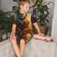 thumbnail image 4 of Balery Prairie Meditating Lion Conjunto de Pijama Infantil de Manga Corta con Estampado – Ropa de Dormir de Algodón Suave-Large, 4 of 6
