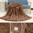 thumbnail image 4 of 6 Colors 2 Sizes Shaggy Faux Fur Supersoft Ultra Plush Decorative Throw Blanket Winter Warm Blanket Bed Quilt, Sofa Quilt , Car Quilt (51x63 inch/ 63x79 inch), 4 of 4