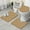 Brown Christmas Pattern, variant on Brown Christmas Snowflake Pattern Bathroom Rugs Sets 3 Piece,Toilet Cover Set,Absorbent Non Slip Bathroom Mats Sets with U-Shaped Contour Rug Toilet Rug Set