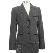 George - Women's Donegal Tweed Velvet-Trimmed Blazer