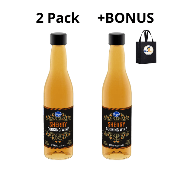 KG Sherry Cooking Wine 12.7 FL OZ (375 mL) , 2 Pack   Bonus