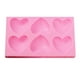 thumbnail image 1 of Xihbxyly Ventas de liquidación Molded hacer chocolate en forma de corazon 6 cavidades, molded hornear magdalenas, pasteles y magdalenas de chocolate, 1 of 2