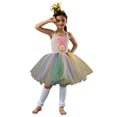thumbnail image 4 of Toddler Girl Easter Dress Toddler Girls Tulle Dress Ruffle Sleeveless Summer Baby Girl Fashion Tutu Dresses 2-6Y Flower Girl Tutu Dress, 4 of 9
