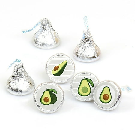 Alligator Party Favors - Hello Avocado - Fiesta Party Round Candy Sticker Favors - Labels Fit Hershey’s Kisses (1 sheet of 108)