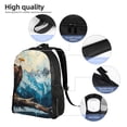 thumbnail image 5 of Fuzoiu Iceberg Bald Eagle Print Laptop Backpack,Work Business Backpacks, Large Capacity Nurse Bag College Bookbag for School, Waterproof Casual Daypack for Travel, 5 of 8