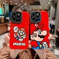 thumbnail image 1 of Fundas de teléfono Bandai Marios para iPhone 14 15 16 pro max 11 12 13pro 14plus protección de cámara cubierta trasera suave Funda, 1 of 5