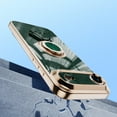 thumbnail image 2 of Allytechgroup iPhone 17 Air Case Kickstand, Spaceman Bracket Design Shockproof Drop Proof Luxury Camera Lens Protective Phone Case for Apple iPhone 17 Air, Darkgreen, 2 of 6