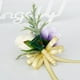 thumbnail image 5 of Flor Boda Novia Ramillete Novio Boutonniere Ojal Ojal champán, 5 of 7