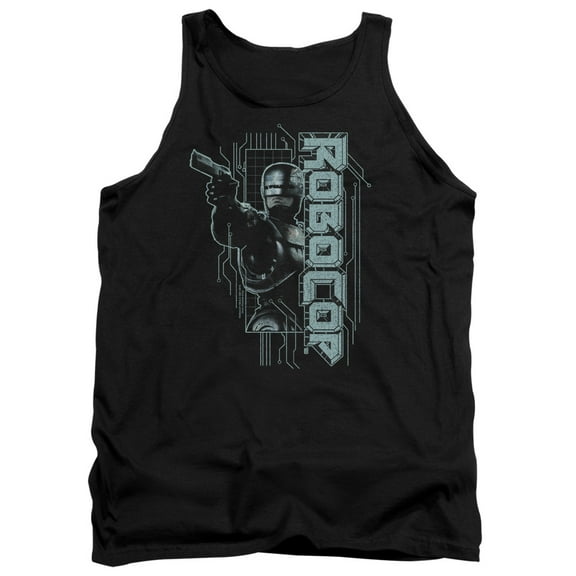 Robocop Murphy Split Adult Tank Top Black