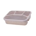 thumbnail image 1 of veasfak Bento Lunch Box Salad Container Box Heat Resistant Reusable Snack Food Container Food Storage Containers for Home Dining Out Kitchen Travel Beige, 1 of 9