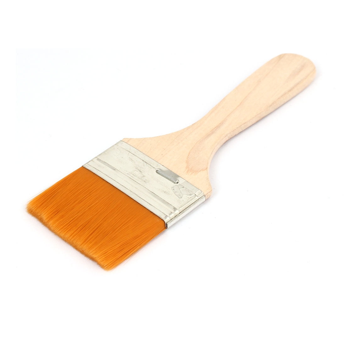 160mm x 49mm Wood Handle Paint Brush Paintbrush Orange for Painter