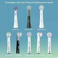 thumbnail image 4 of Toothbrush Dustproof Covers Caps Compatible with Braun Oral B Replacement Heads and IO Series Electric Toothbrush Head Protector, 4 of 5
