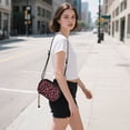 thumbnail image 5 of FORMRS Mini Crossbody Bag for Women Adjustable Rope Shoulder Casual Phone Purse, Deep Red Leopard Pattern, 5 of 7