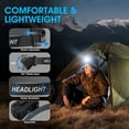 thumbnail image 6 of 2 Pack Headlamp Rechargeable, Ultra-Light Bright Headlight with 8 LED Head Torch Lights, Waterproof Lightweight Head Lamp for Adult, Outdoor Camping Fishing Backpacking Flashlight, 6 of 8