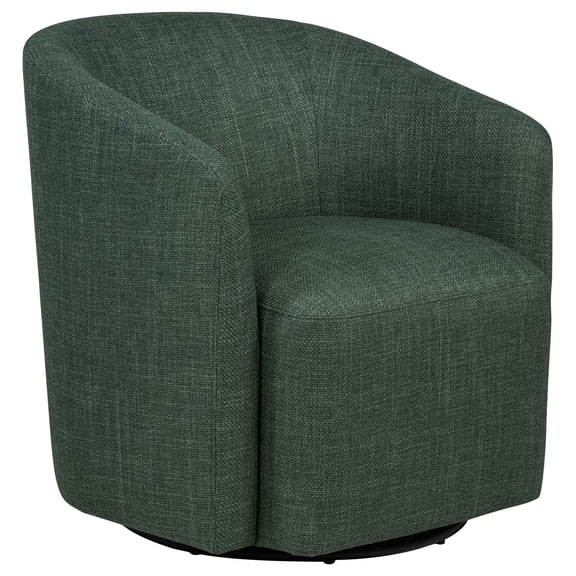 Coaster Mossbrook Fabric Upholstered Swivel Accent Chair, Green
